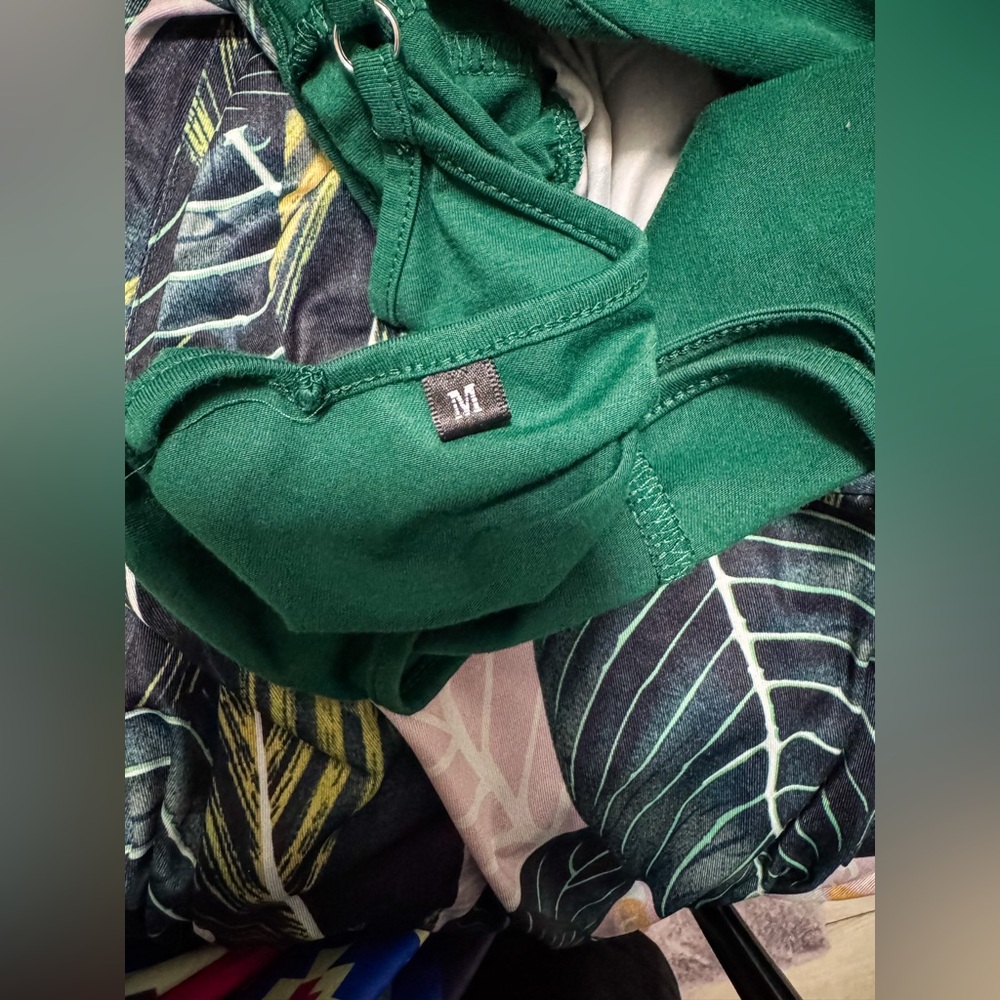 Ouges Women’s Green Palm Maxi Dress With Pockets … - image 5